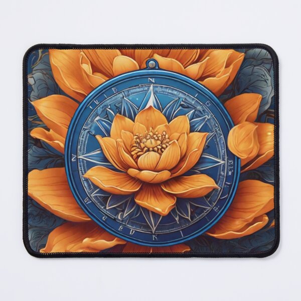 Item preview, Mystic Harmony: Tattoo-Style Lotus Dead Compass T-Shirt Collection designed and sold by Newsubh.
