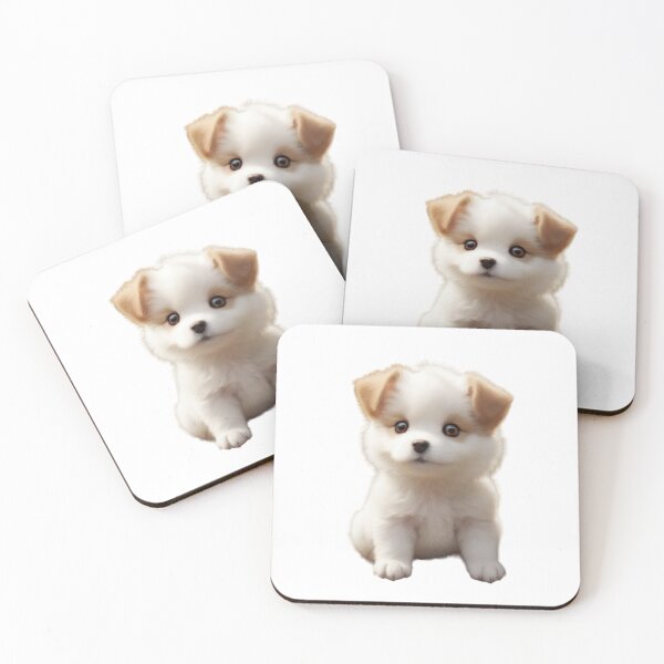 Item preview, Small, white, brown, cute, anime puppies, t-shirts  designed and sold by thima shop.