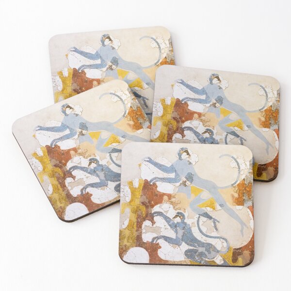 Item preview, Blue monkeys. Minoan fresco designed and sold by likiska.
