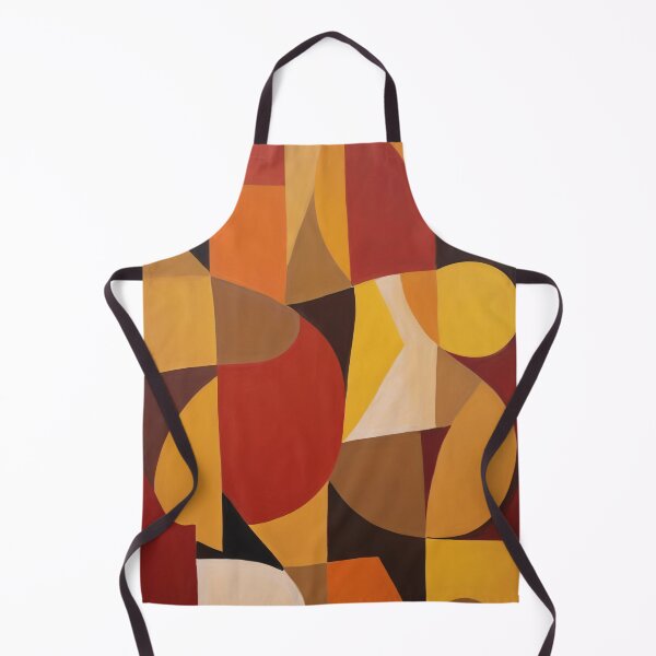 Aperçu de l'œuvre Geometric Harmony in Warm Hues créée et vendue par DeMuurdecoratie.
