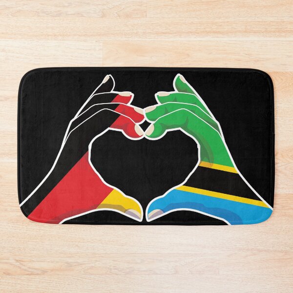 Item preview, Tanzania Tanzanian Germany German Love Heart Peace designed and sold by FlagX.