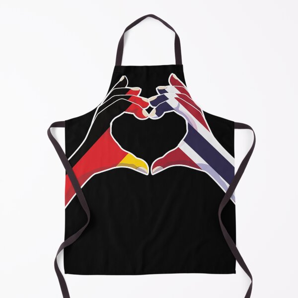 Item preview, Thailand Thai Germany German Love Heart Peace designed and sold by FlagX.