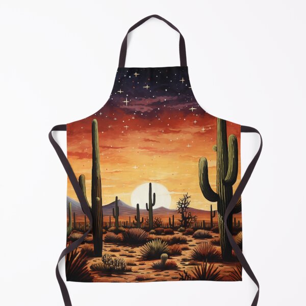Item preview, Starry Desert Night: Vibrant Cactus Sunset designed and sold by Jemimo.