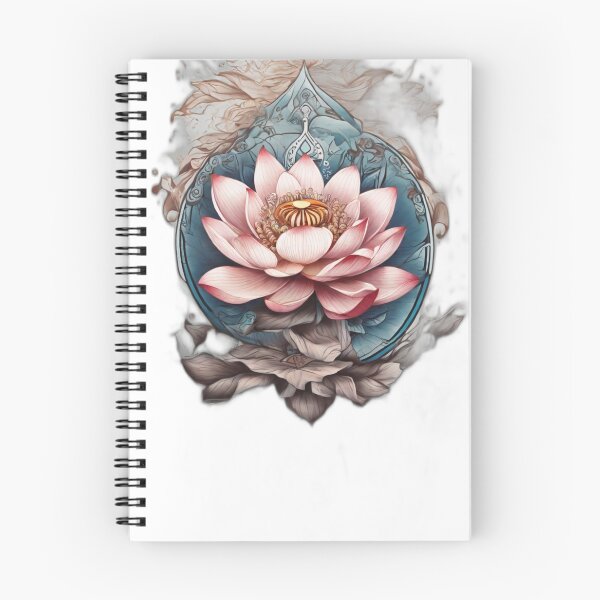 Item preview, Lotus Compass Harmony: Tattoo-Style T-Shirt Collection designed and sold by Newsubh.