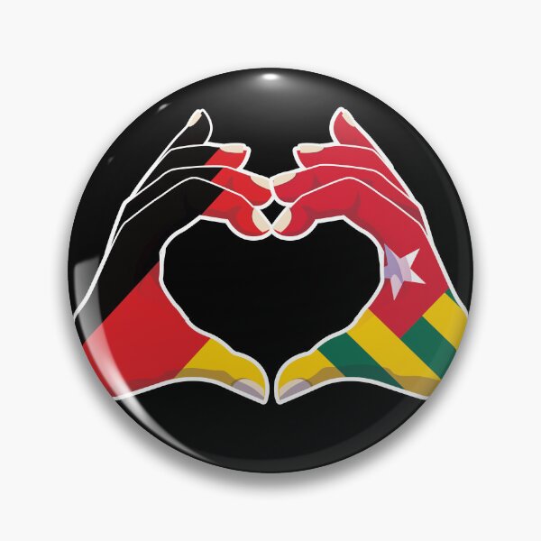 Item preview, Togo Togolese Germany German Love Heart Peace designed and sold by FlagX.