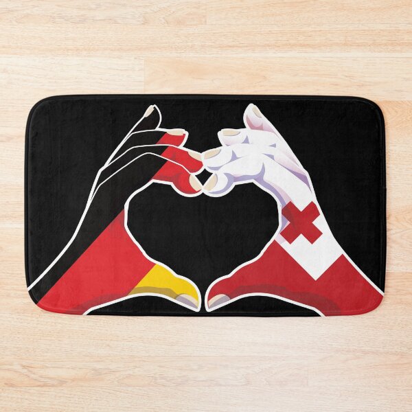 Item preview, Tonga Tongan Germany German Love Heart Peace designed and sold by FlagX.