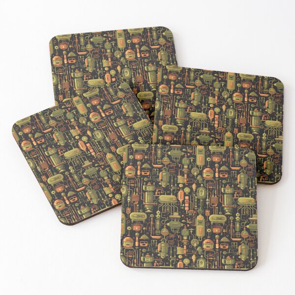 Item preview, Circuitry Symphony - Retro Sci-Fi Design designed and sold by pooshda.