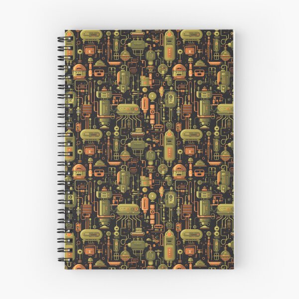 Item preview, Circuitry Symphony - Retro Sci-Fi Design designed and sold by pooshda.