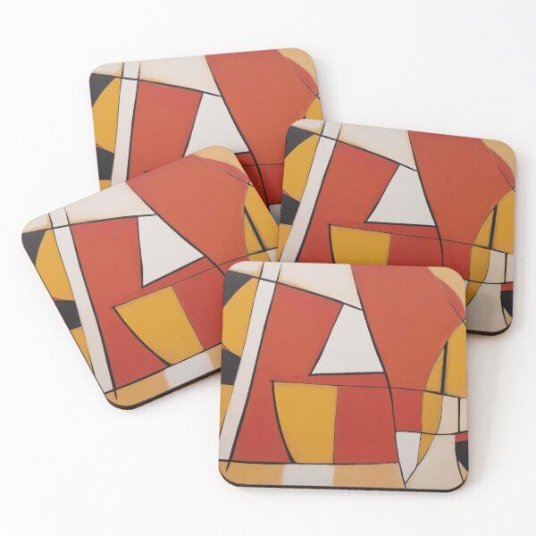 Item preview, Rhythmic Geometric Abstraction designed and sold by DeMuurdecoratie.
