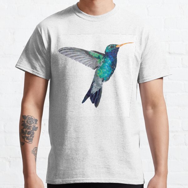 Colibri (Hummingbird) Geometric Animal Illustration Classic T-Shirt