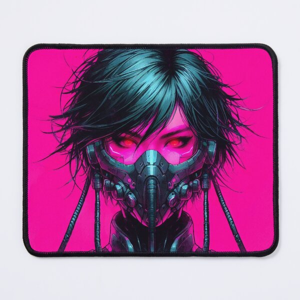 Artikelvorschau, Cyberpunk Neon Pink Mädchen entworfen und verkauft von RESToRAPTOR.