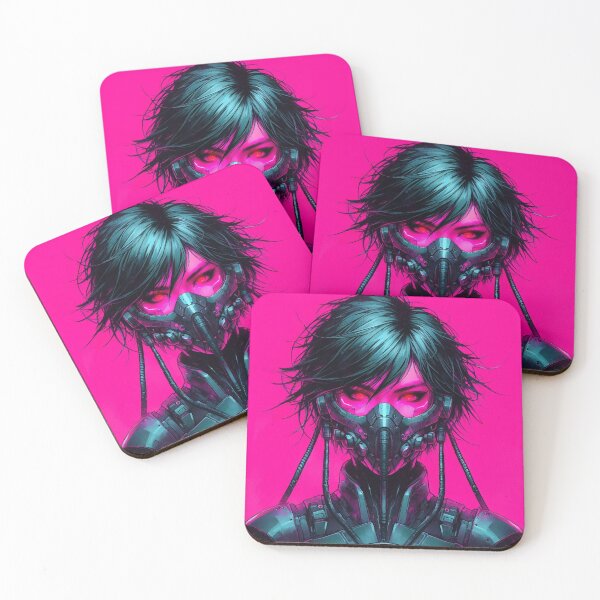 Item preview, Cyberpunk Neon Pink Girl designed and sold by RESToRAPTOR.