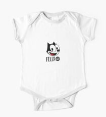 FELIX THE CAT STICKER Short Sleeve Baby One-Piece
