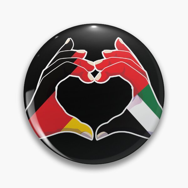 Item preview, United Arab Emirates Emirati Germany German Love Heart Peace designed and sold by FlagX.