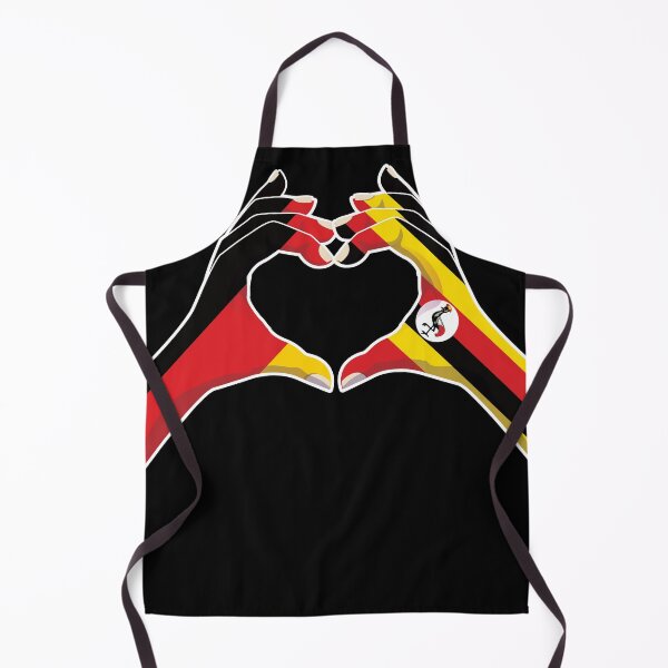 Item preview, Uganda Ugandan Germany German Love Heart Peace designed and sold by FlagX.