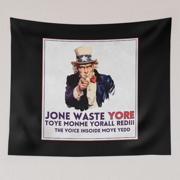 Item preview, Jone Waste Yore Toye Monme Yorall Rediii Meme Uncle Sam Joke designed and sold by NateFellhauer.