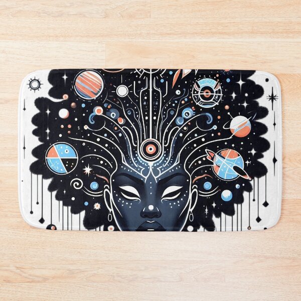 Item preview, Afrofuturism Afro Girl Sci-fi designed and sold by KitonicTees.
