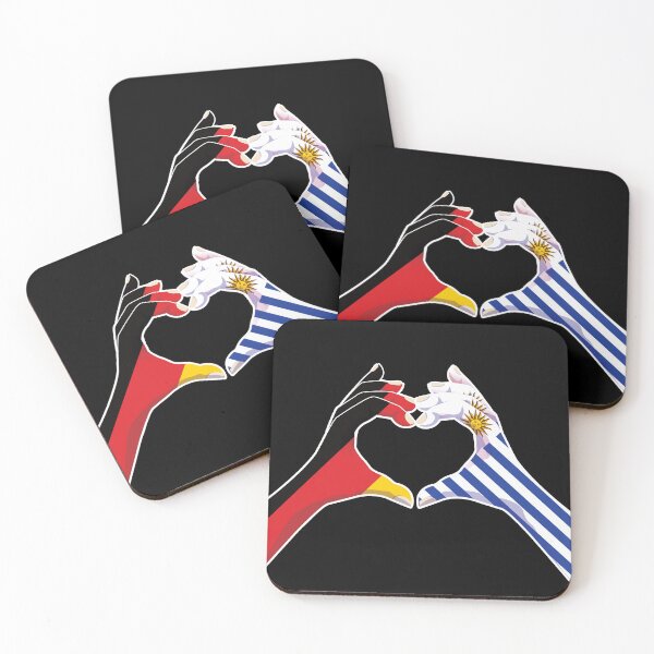 Item preview, Uruguay Uruguayan Germany German Love Heart Peace designed and sold by FlagX.