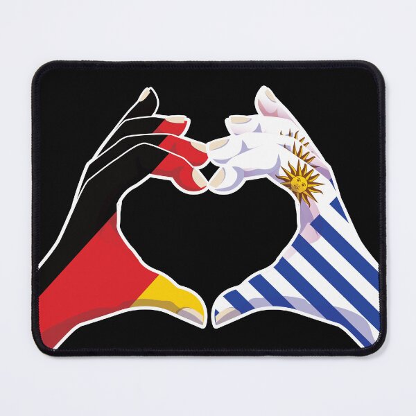Item preview, Uruguay Uruguayan Germany German Love Heart Peace designed and sold by FlagX.