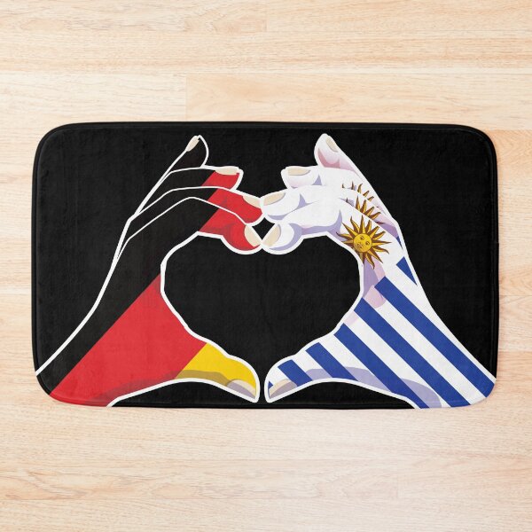 Item preview, Uruguay Uruguayan Germany German Love Heart Peace designed and sold by FlagX.