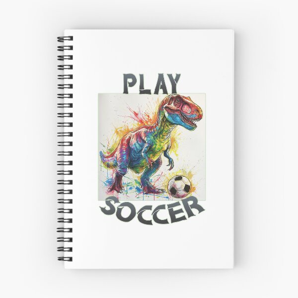 Item preview, Dinosaur Playing Soccer designed and sold by DinoAndOther.
