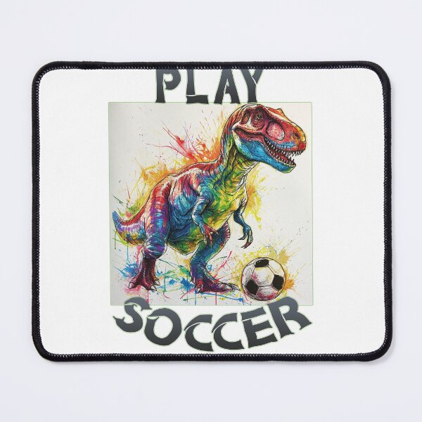 Item preview, Dinosaur Playing Soccer designed and sold by DinoAndOther.