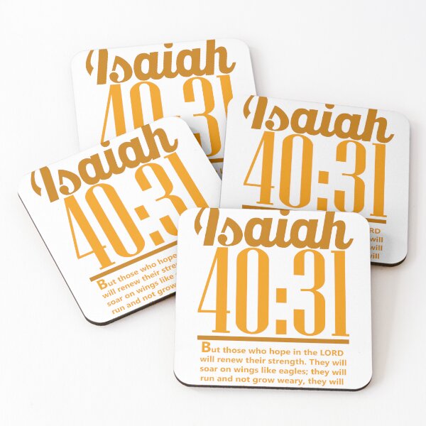 Item preview, Christian; Yellow Bible verse Isaiah 40:31 designed and sold by denissmartin2020 ..