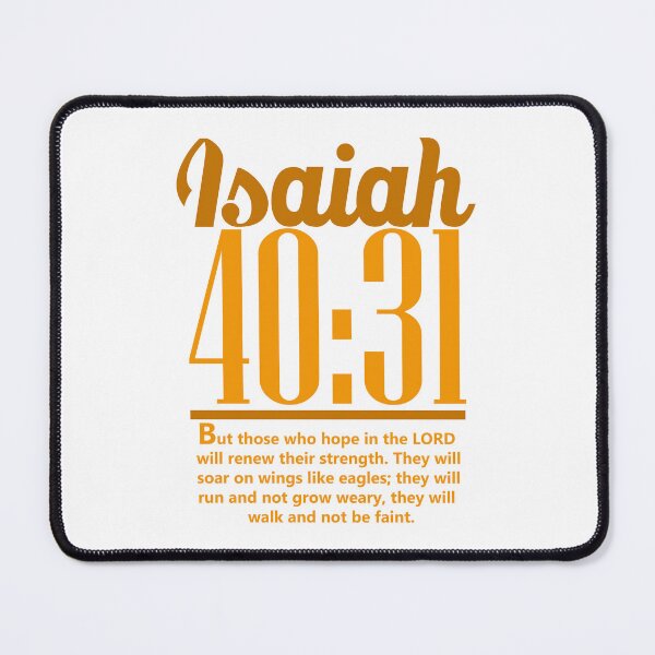 Item preview, Christian; Yellow Bible verse Isaiah 40:31 designed and sold by denissmartin2020 ..