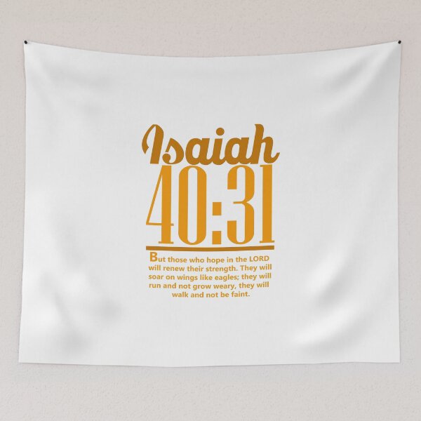 Item preview, Christian; Yellow Bible verse Isaiah 40:31 designed and sold by denissmartin2020 ..