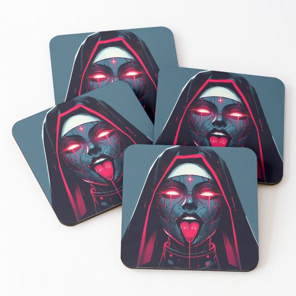 Item preview, Cyberpunk Neon Pink Nun designed and sold by RESToRAPTOR.