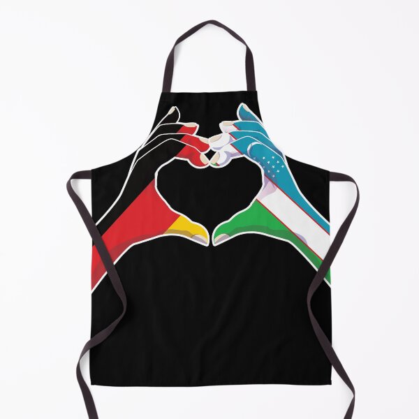 Item preview, Uzbekistan Uzbek Uzbeg Usbeg Germany German Love Heart Peace designed and sold by FlagX.
