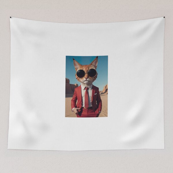 Item preview, Purr-fectly Suited: Mr. Whiskers' Elegant Ensemble designed and sold by Zooartia.
