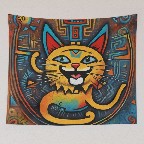Item preview, The Laughing Cat In The System Room designed and sold by Owl-o-the-wisp.