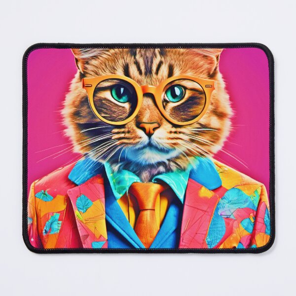 Item preview, Chic Cat Art: Spectacled Swagger designed and sold by Health And Fitness Posts e-Store.