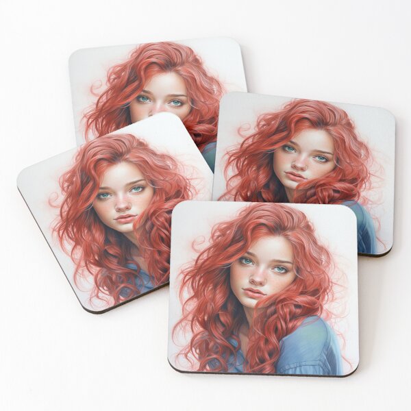 Item preview, Redhead Girl - Colored Pencil Style designed and sold by AxeWave.