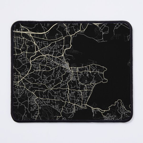 Item preview, Map of La seyne-sur-mer Black and white designed and sold by Jerhus.