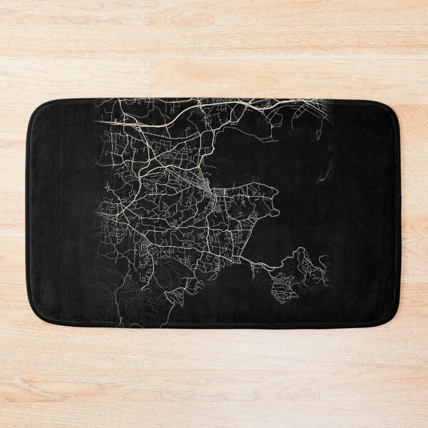 Item preview, Map of La seyne-sur-mer Black and white designed and sold by Jerhus.