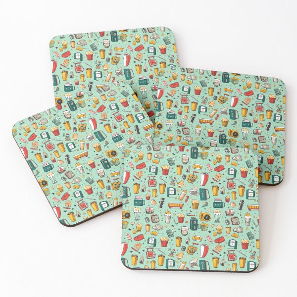 Item preview, Cinematic Delights - Vintage Movie Night Pattern designed and sold by pooshda.