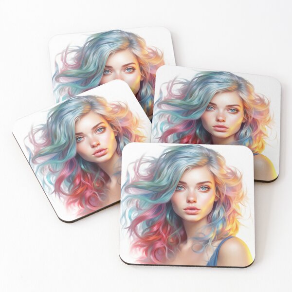 Item preview, Beautiful Girl - Colored Pencil Style designed and sold by AxeWave.