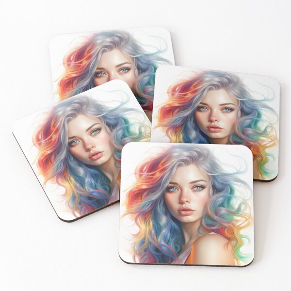 Item preview, Beautiful Girl - Colored Pencil Style designed and sold by AxeWave.