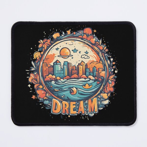 Item preview, Dream city orange and blue designed and sold by DesignJiggy.
