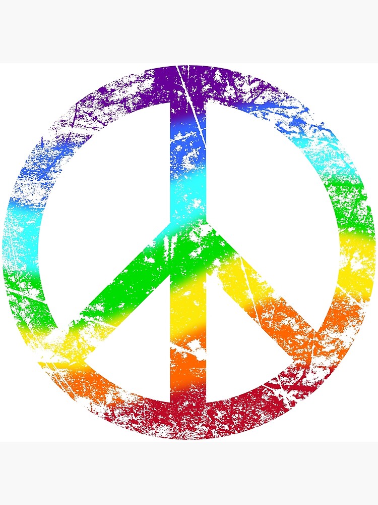 "Peace-Zeichen Frieden Regenbogen Graffiti" Poster von Helen-Storm