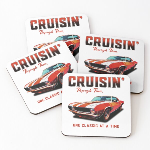 Item preview, Cruisin' Through Time, One Classic At A Time Car Vintage Cars Car Enthusiast Car Collector Car Show Racing Race Track Garage Car Lover Muscle Car designed and sold by CarantinedChaos.