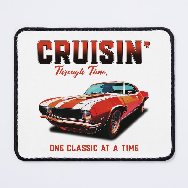 Item preview, Cruisin' Through Time, One Classic At A Time Car Vintage Cars Car Enthusiast Car Collector Car Show Racing Race Track Garage Car Lover Muscle Car designed and sold by CarantinedChaos.