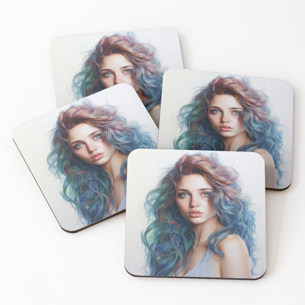 Item preview, Pretty Girl - Colored Pencil Style designed and sold by AxeWave.