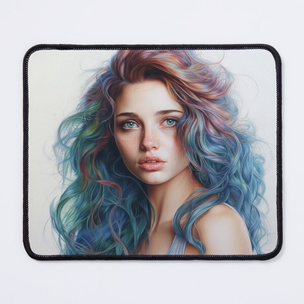 Item preview, Pretty Girl - Colored Pencil Style designed and sold by AxeWave.