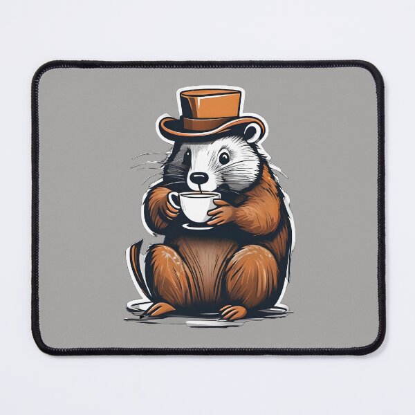 Item preview, Groundhog Drinking Coffee designed and sold by Devo07.