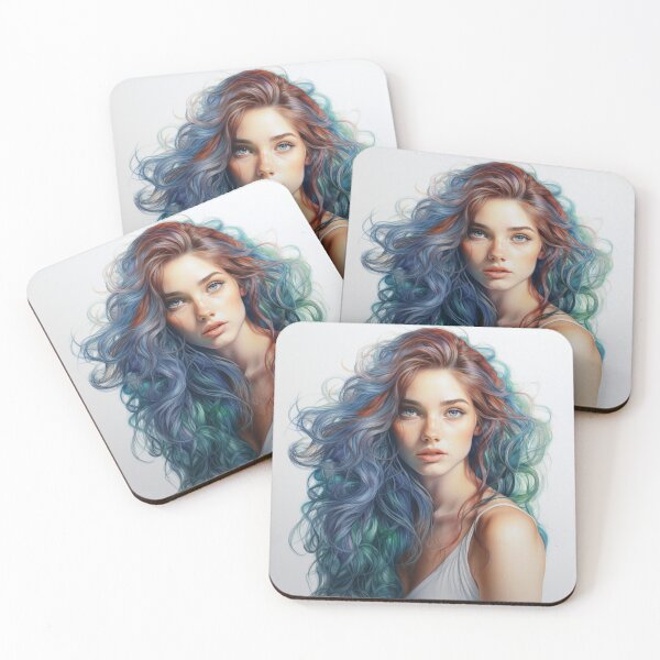 Item preview, Pretty Girl - Colored Pencil Style designed and sold by AxeWave.