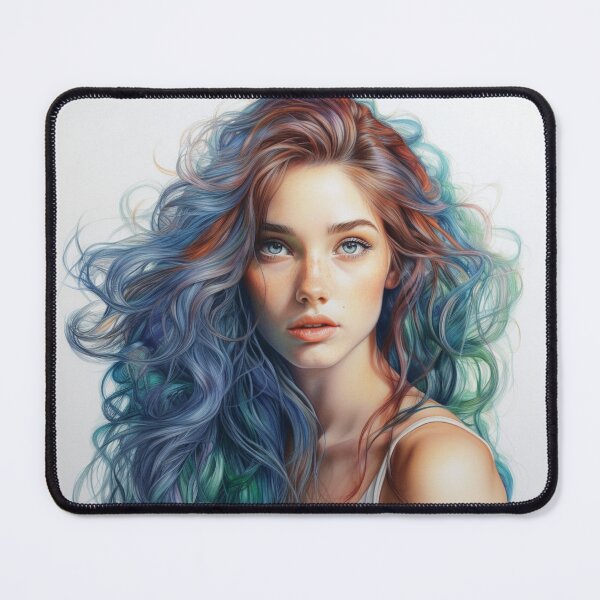 Item preview, Pretty Girl - Colored Pencil Style designed and sold by AxeWave.