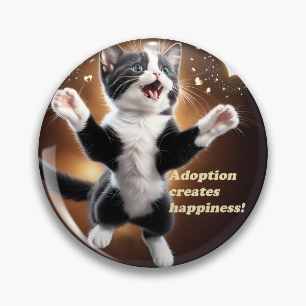 Item preview, Cute tuxedo kitten - here to bring happiness designed and sold by Lilsilverfish.
